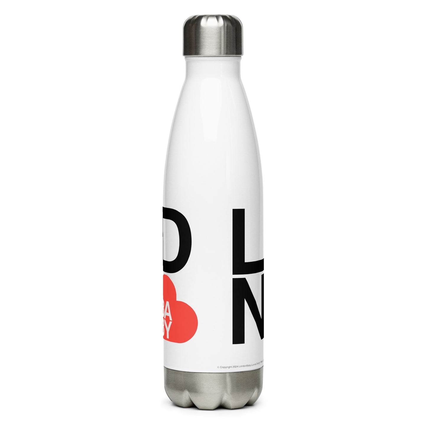 I ❤ London Baby Stainless Steel Water Bottle - LND ♥ LOGO