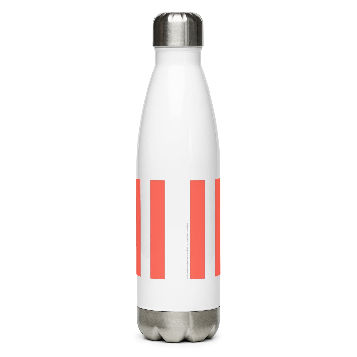 LondonBaby Gentri/fried Chicken Design Stainless steel water bottle - (RED STRIPED)