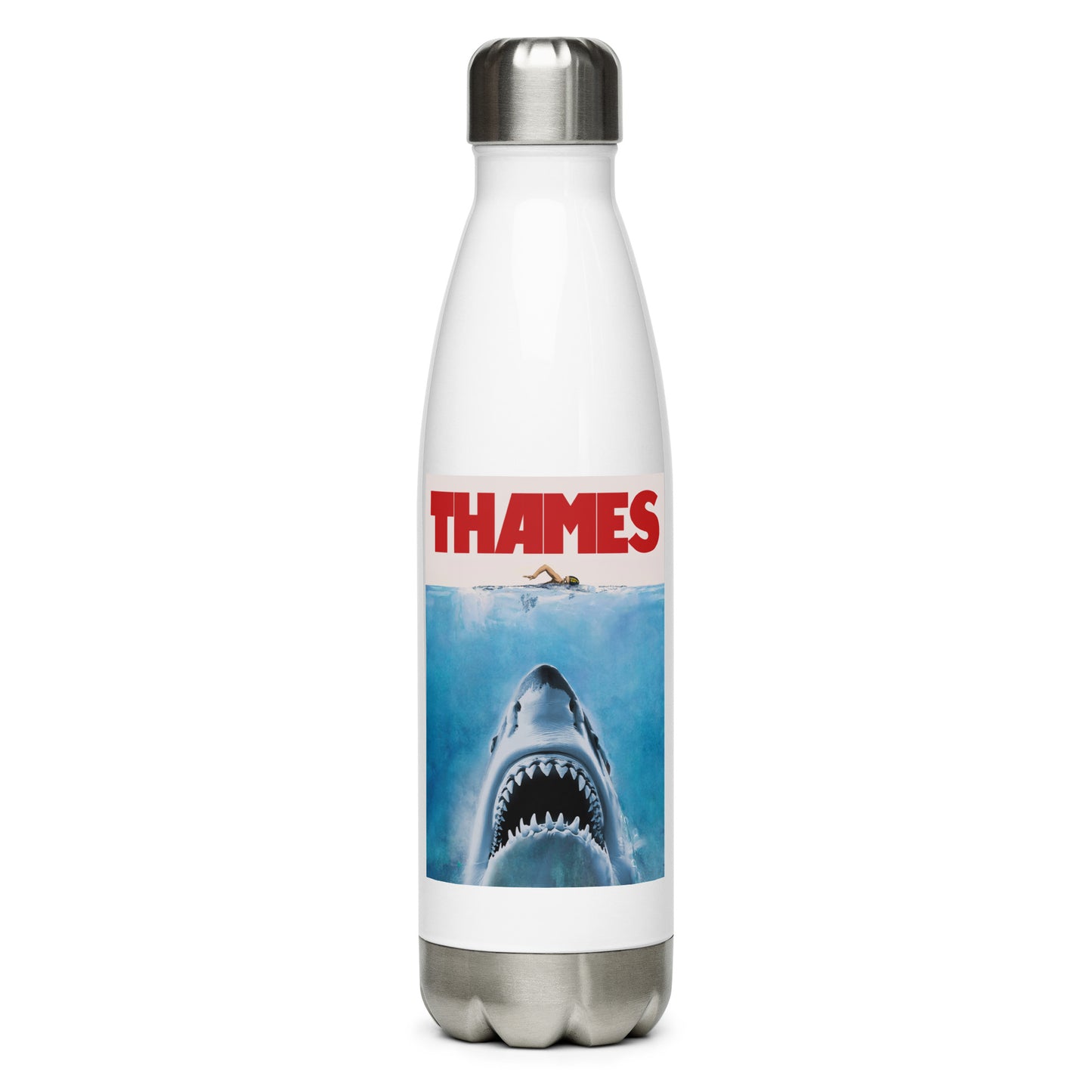 Thames Shark Steel Water Bottle - LND ♥ LOGO