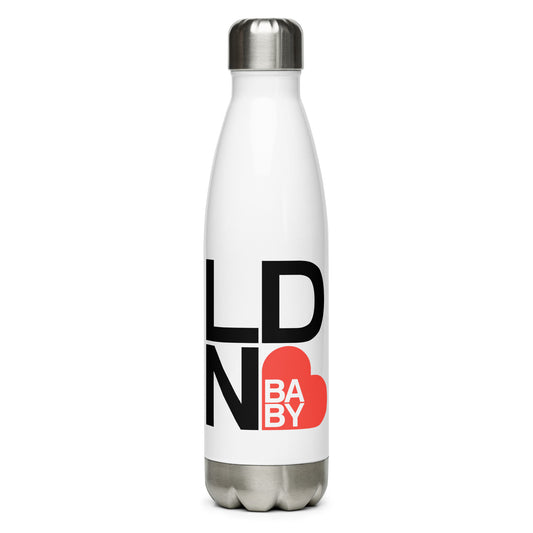 I ❤ London Baby Stainless Steel Water Bottle - LND ♥ LOGO
