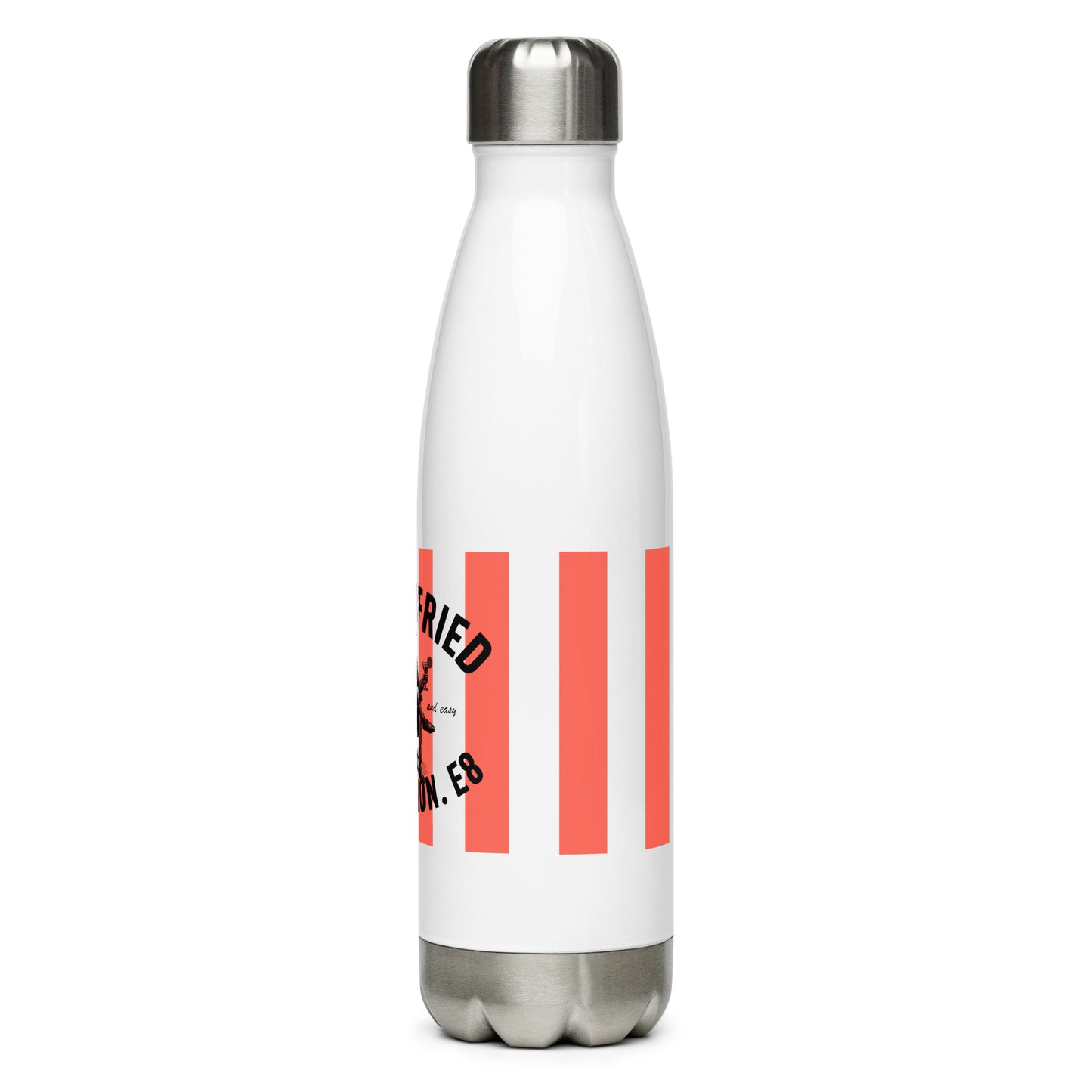 LondonBaby Gentri/fried Chicken Design Stainless steel water bottle - (RED STRIPED)