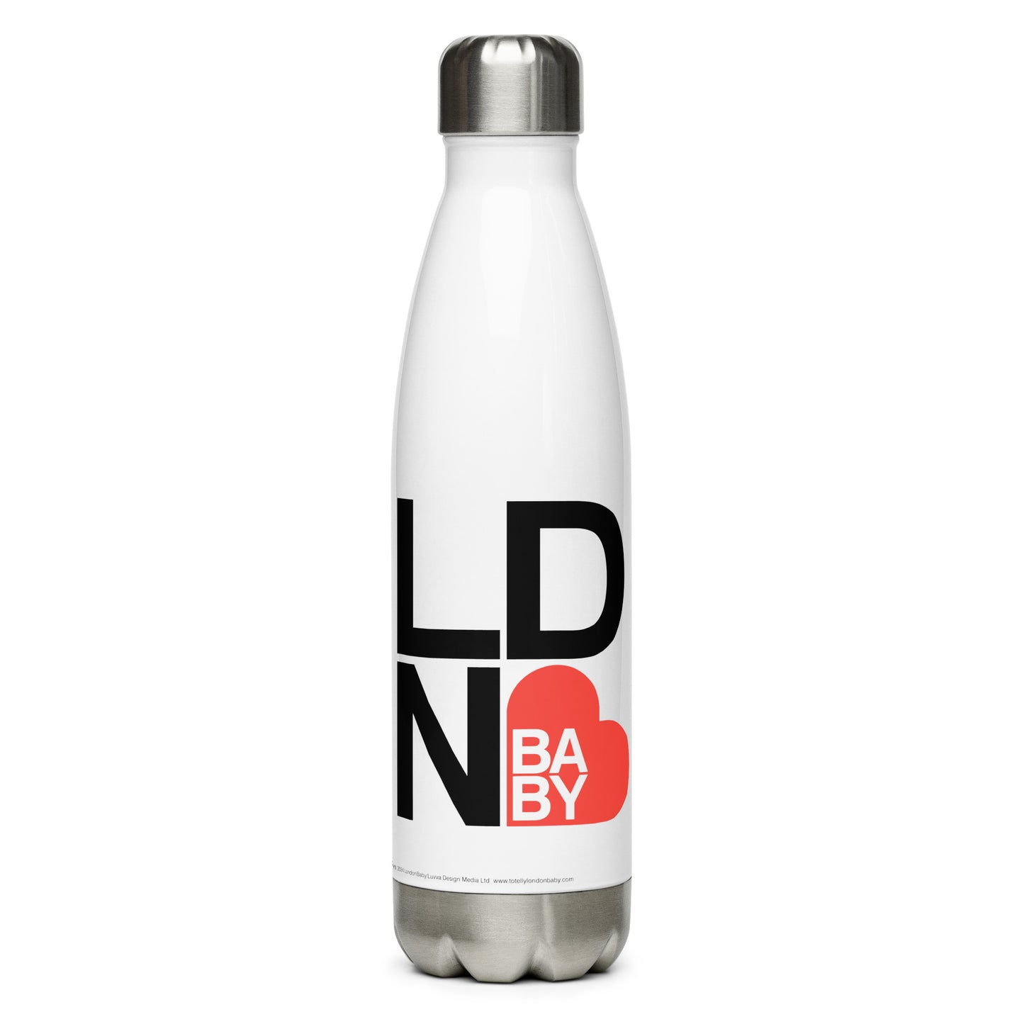 I ❤ London Baby Stainless Steel Water Bottle - LND ♥ LOGO