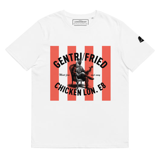 LondonBaby Gentri/fried Chicken Design - T-shirt (RED STRIPED)