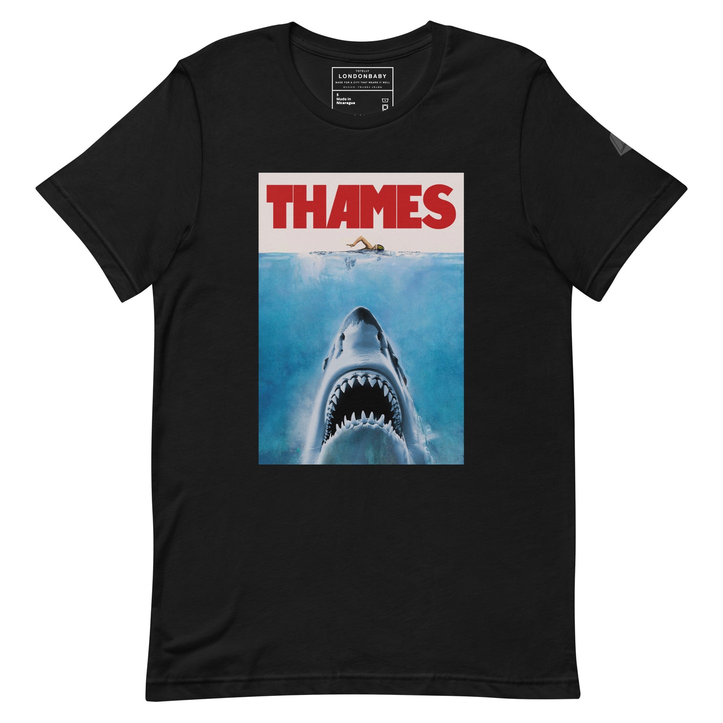 LondonBaby Thames Shark T-shirt design