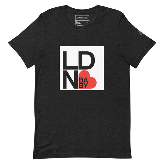 LondonBaby LND❤ T-shirt design Black Square