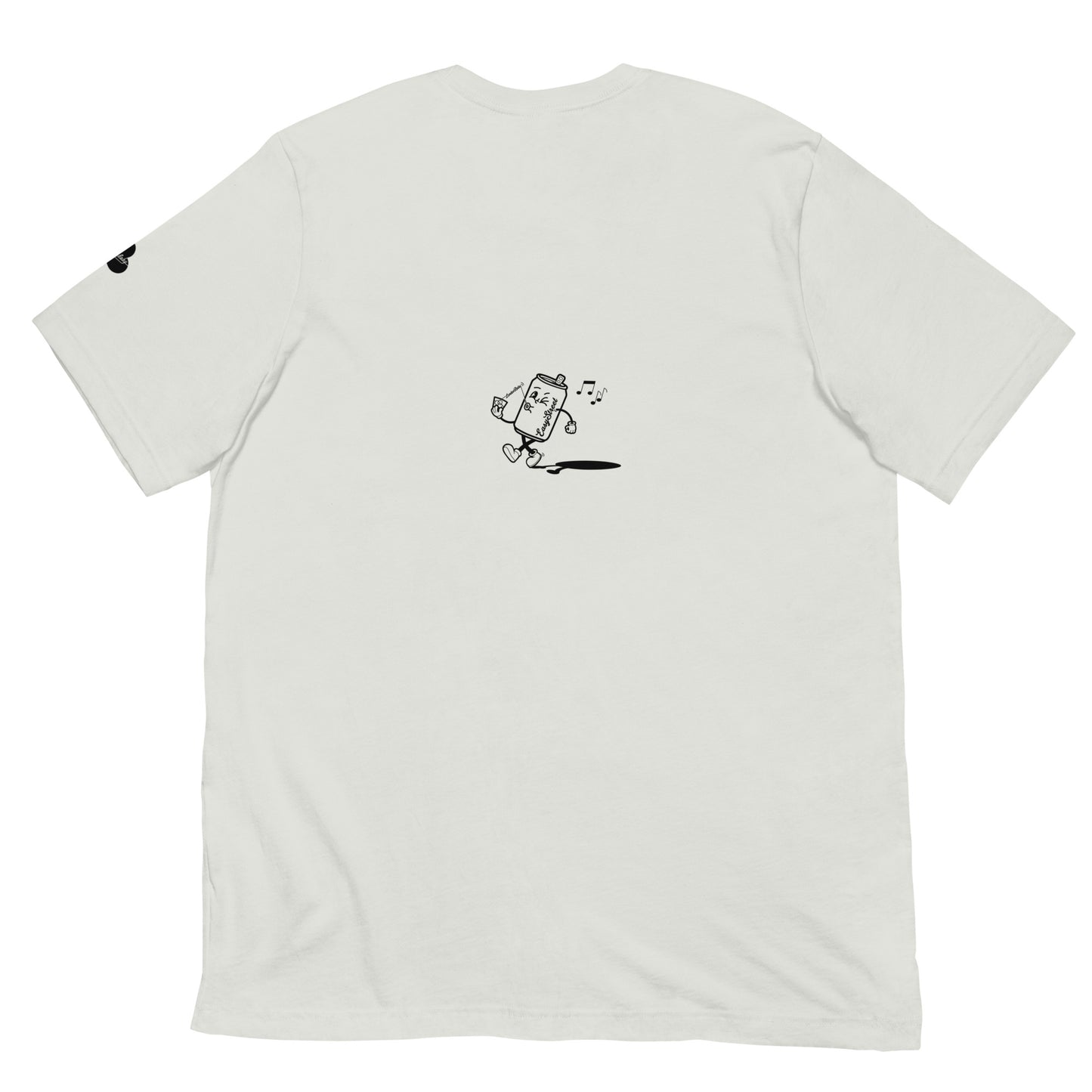 LondonBaby 100% cotton Just Passing Through  Whitechapel  vintage-style Cartoon Can T-shirt - Back