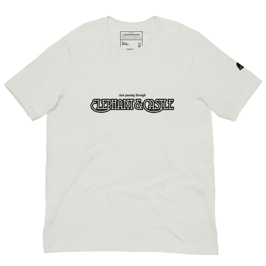 LondonBaby Just Passing Through Elephant & Castle vintage-style 100% cotton T-shirt - Front