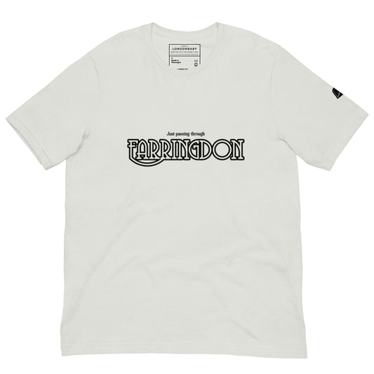 LondonBaby 100% cotton Just Passing Through  Farringdon  vintage-style T-shirt - Front