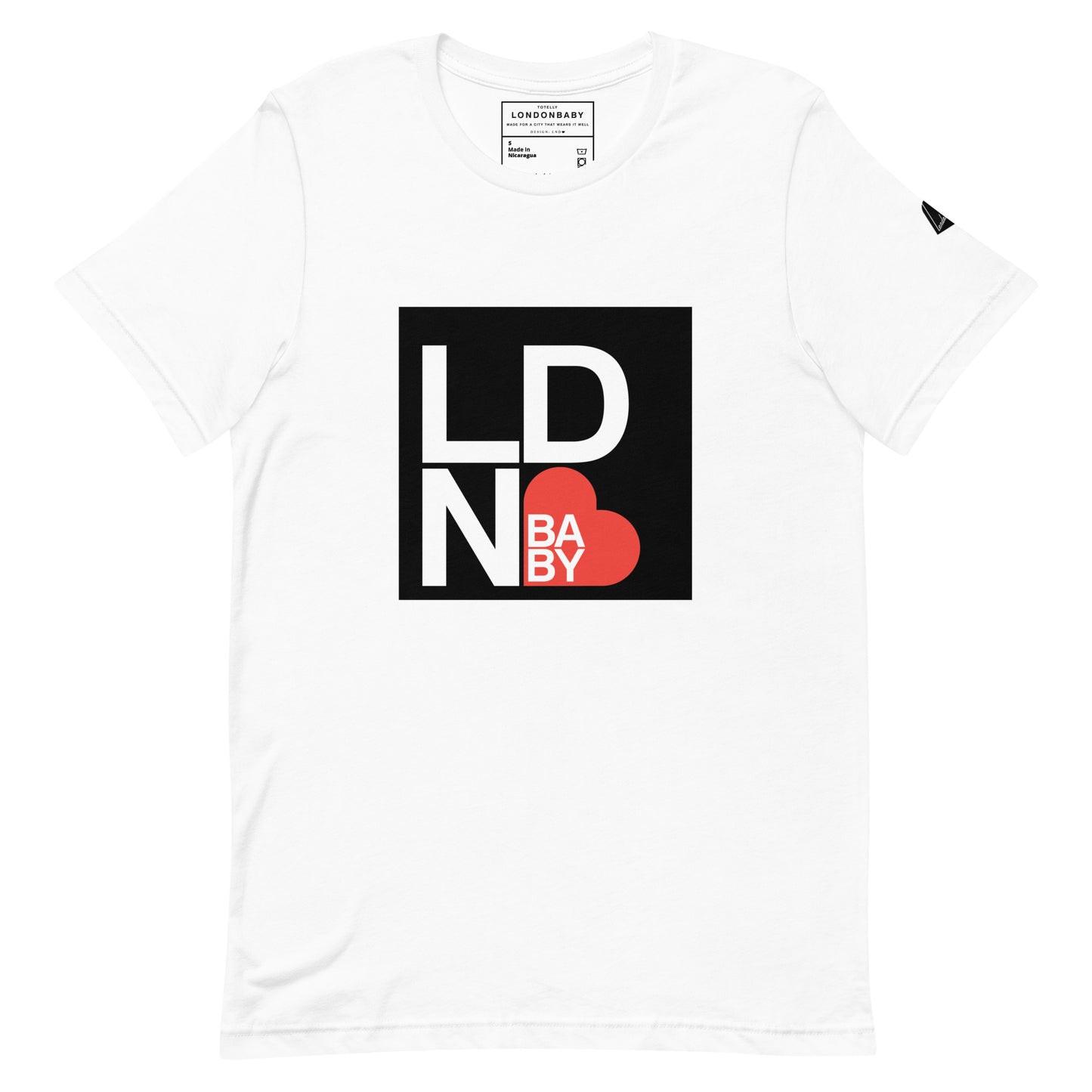 LondonBaby LND❤ T-shirt design Black Square