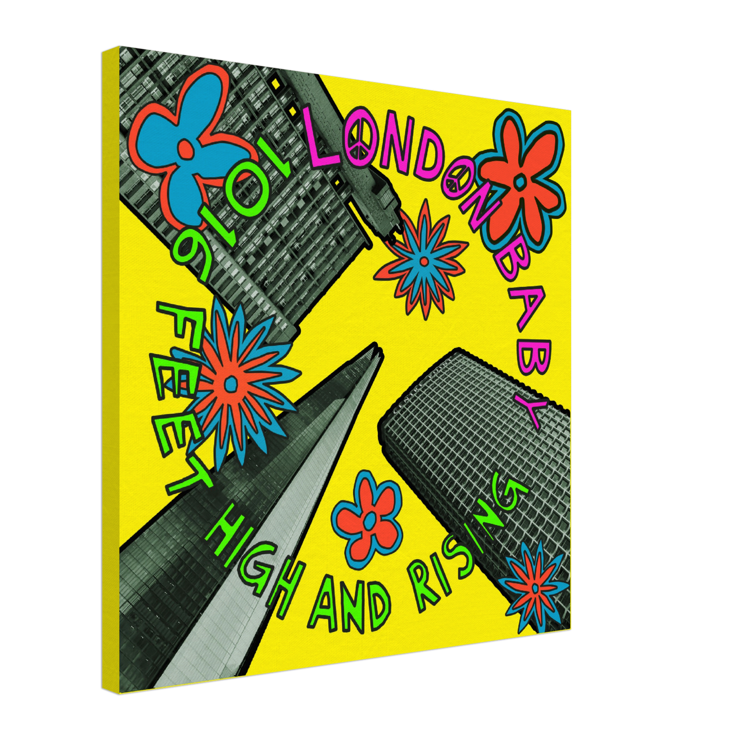 London Remix Album Art -1016 Feet High And Rising Canvas