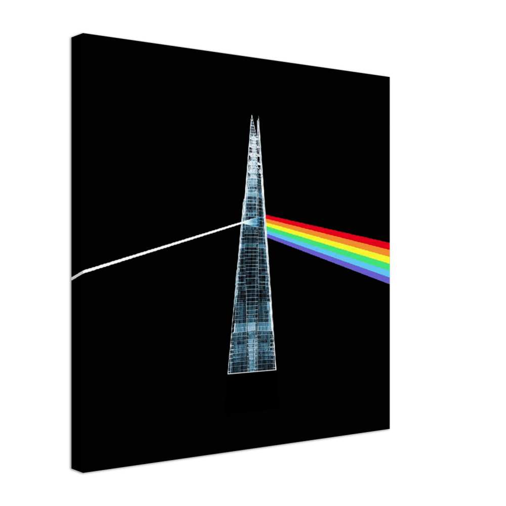 London Remix Album Art - Dark Side of the Shard Canvas