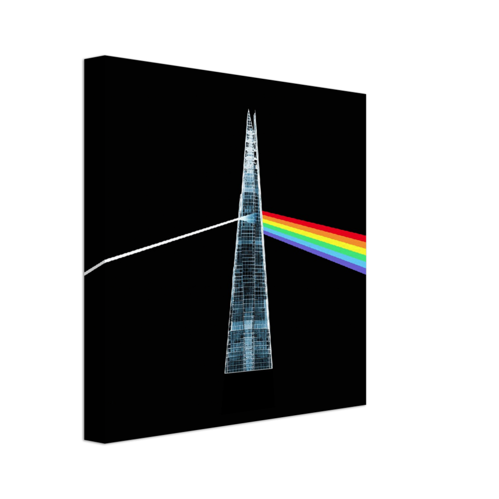 London Remix Album Art - Dark Side of the Shard Canvas