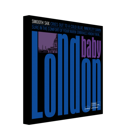 London Remix Album Art - Kind of Blue London Canvas