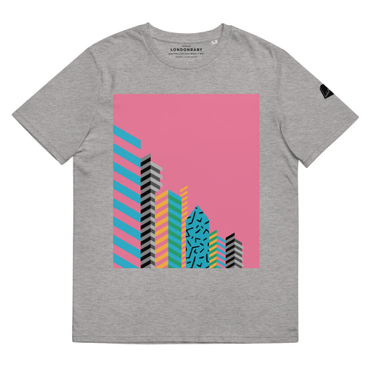 LondonBaby Canary Wharf grey heather T-shirt design - Panel
