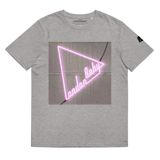 LondonBaby Neon Light Logo grey heather T-shirt design