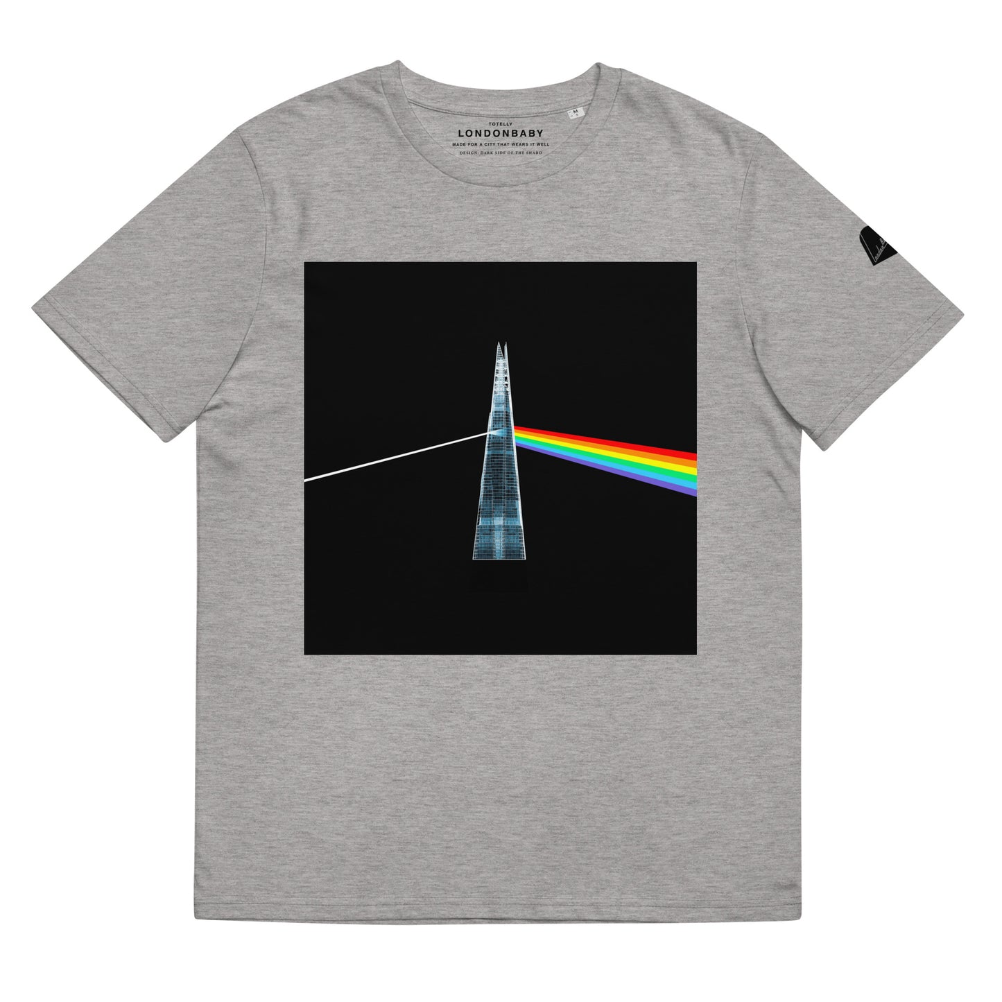 Dark Side of the Shard grey heather T-shirt design