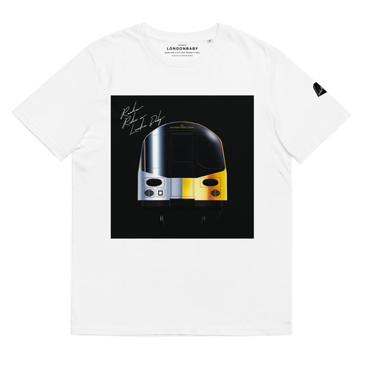 Daft Punk Random Access Memories, Random Rides in LondonBaby remix album cover white T-shirt design