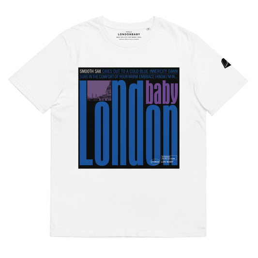 Kind of Blue, Blue Note album cover London Baby white T-shirt design